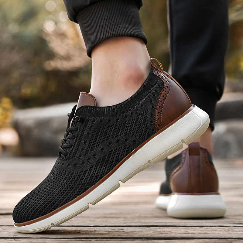 Men Formal Wear Shoes - Zapatillas Deportivas Casuales de Malla para
