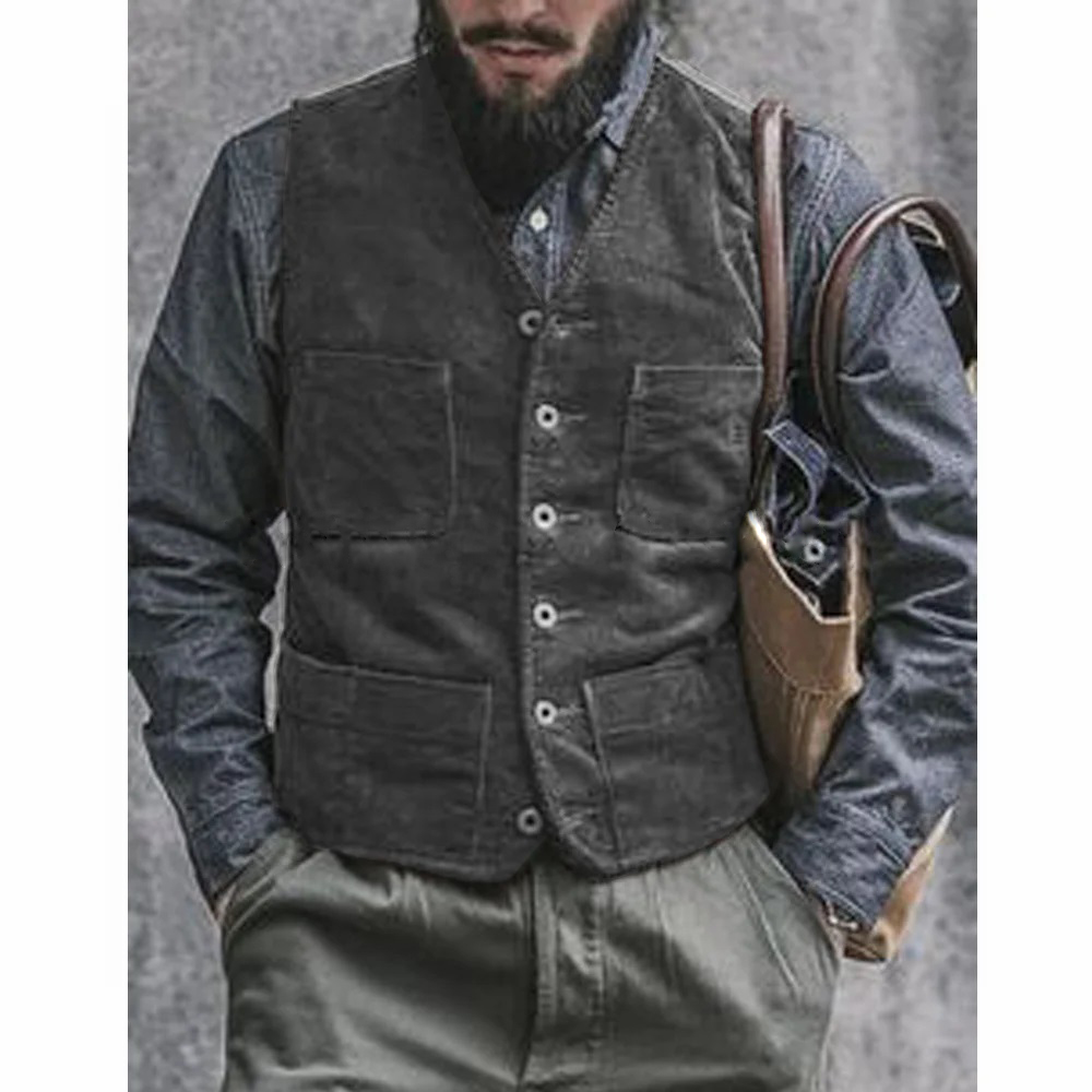 Men'S Gothic Formal Wear - Chaleco de Pana para Hombre, Traje