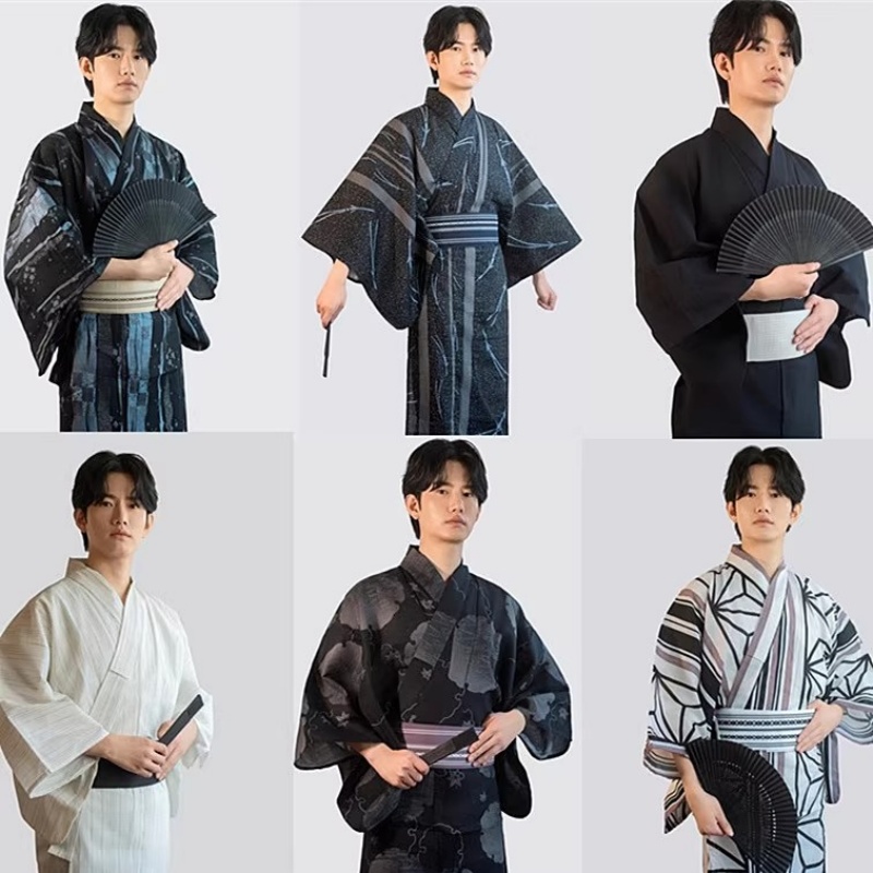 Traditional Japanese Men'S Formal Wear - Kimono tradicional japonés para hombre con