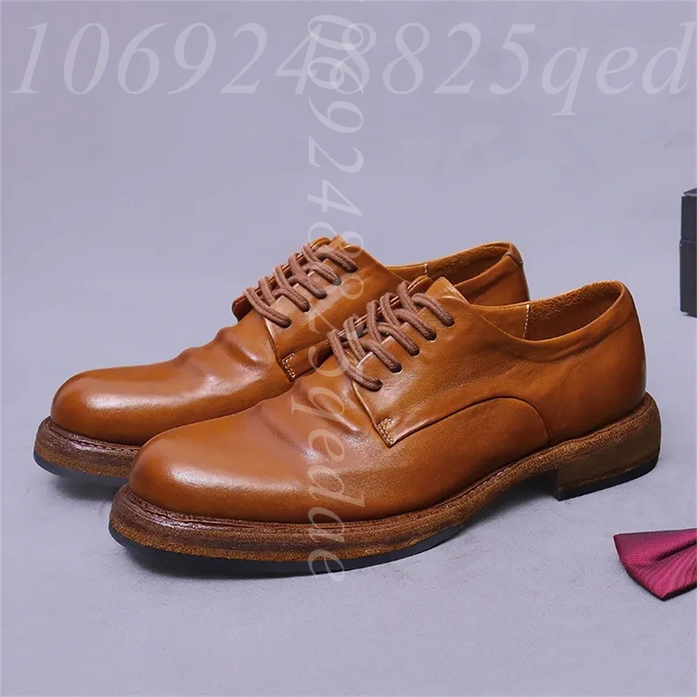 Formal Men Daily Wear Footwear - Zapatos Oxford de Encaje Hechos a
