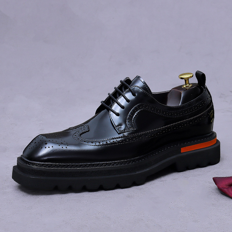 Men Formal Wear Shoes - Zapatos Oxford con plataforma Brogue para