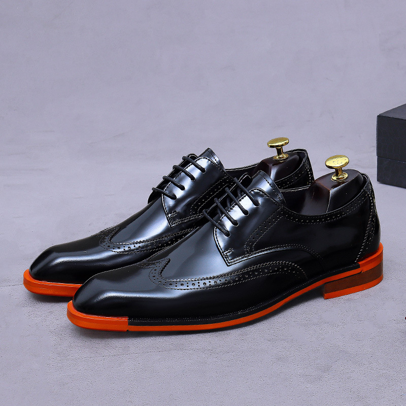 Formal Men Daily Wear Footwear - Zapatos Oxford de Cuero Genuino para