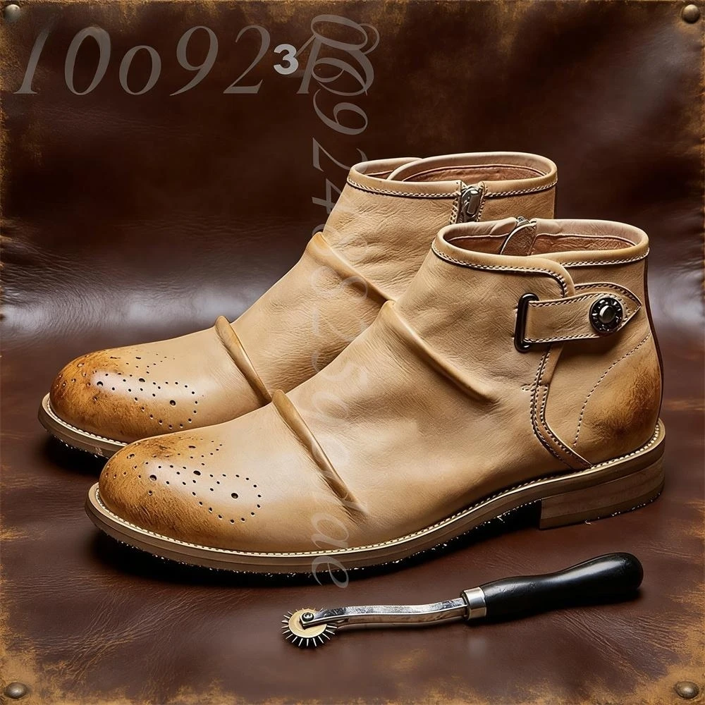 Botas de Tobillo con Hebilla y - Formal Men Daily Wear Footwear reseña y precio