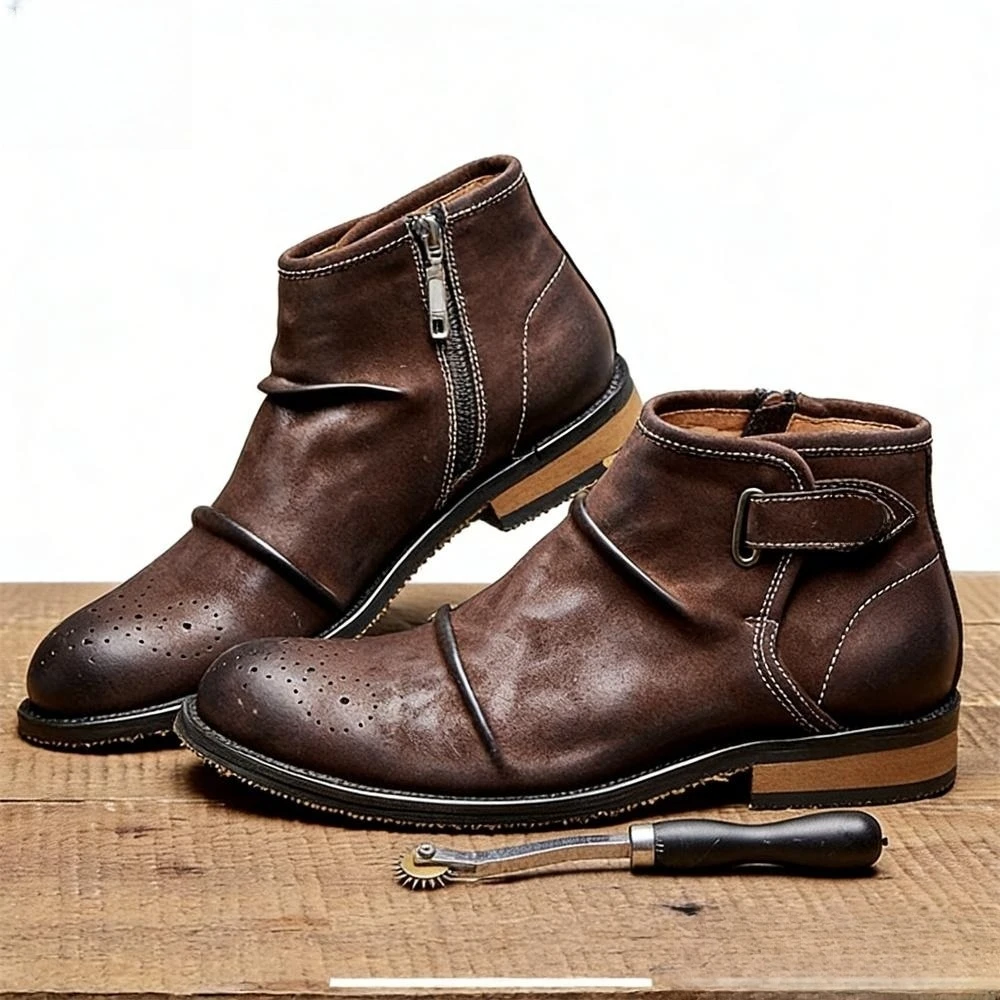 Botas de Tobillo con Hebilla y - Formal Men Daily Wear Footwear reseña y precio