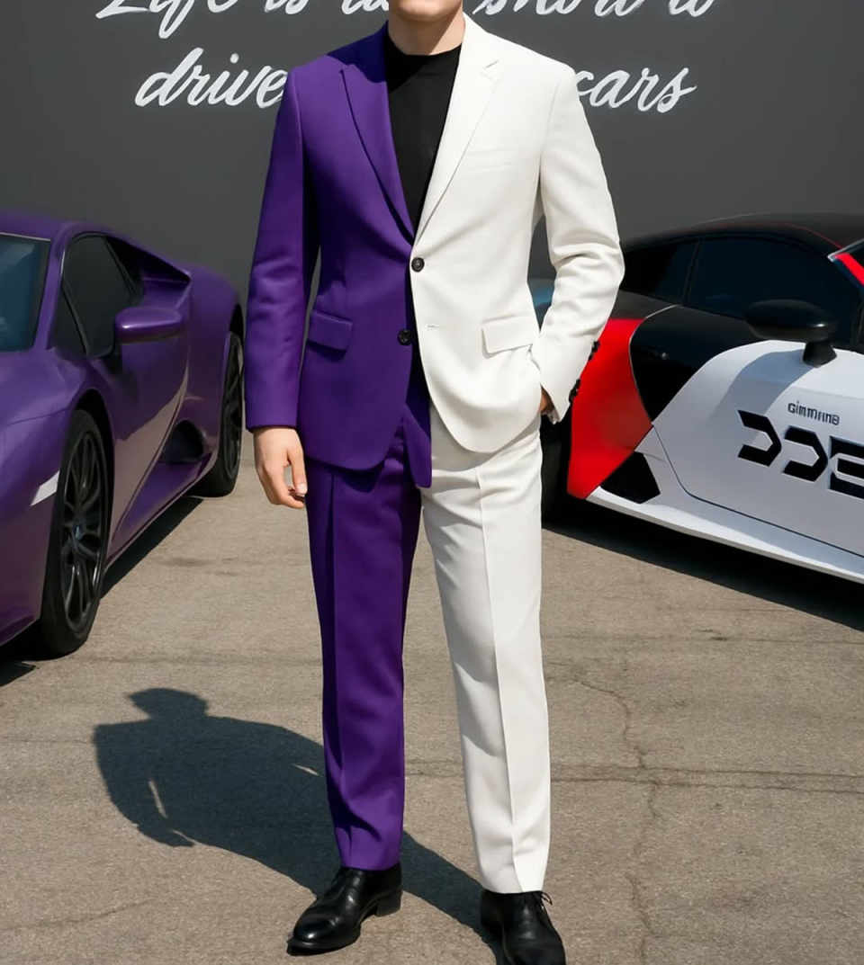 Esmoquin Formal para hombres d - Men Formal Wear Purple reseña y precio