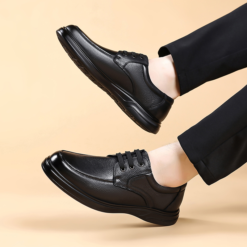 Zapatos Oxford de cuero con co - Formal Men Daily Wear Footwear reseña y precio