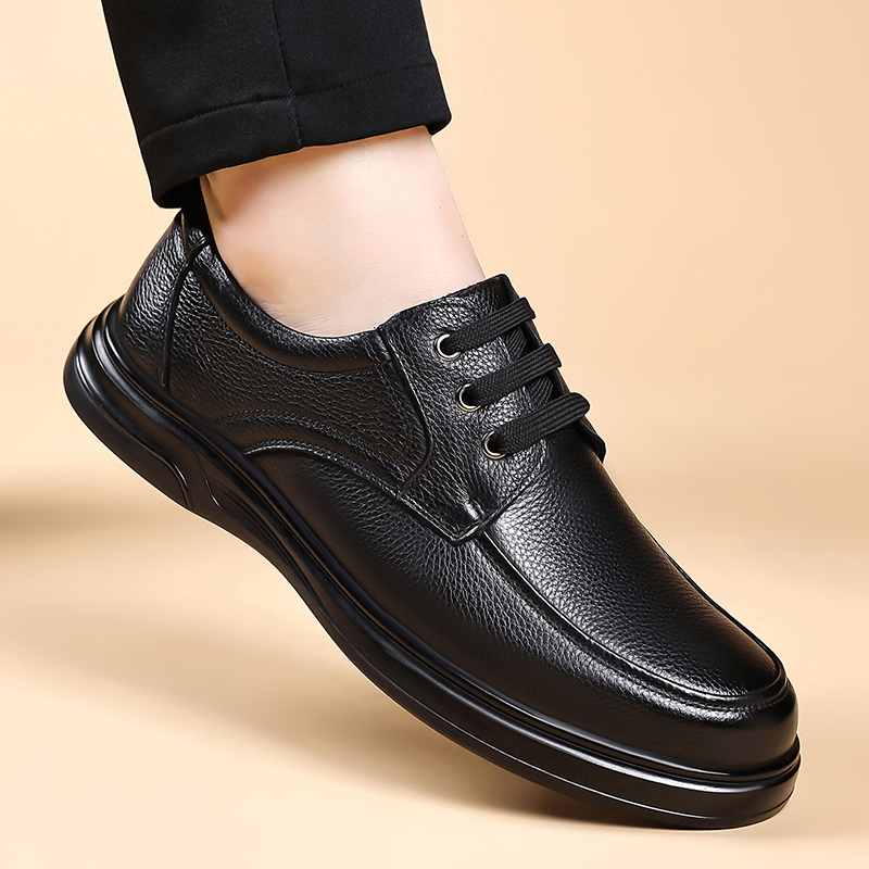Zapatos Oxford de cuero con co - Formal Men Daily Wear Footwear reseña y precio