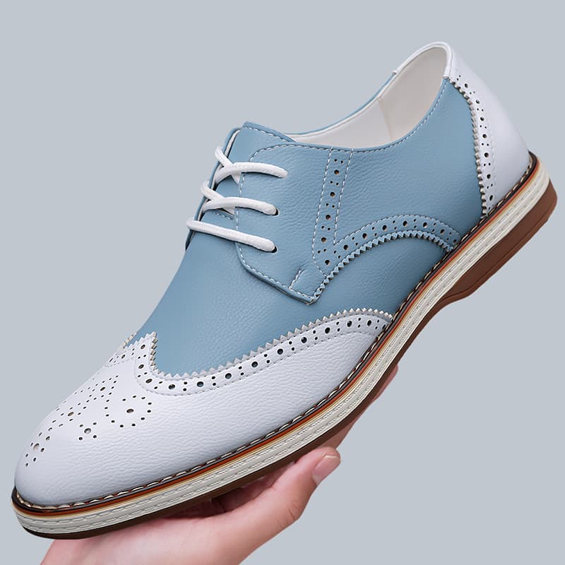 Zapatos Oxford de dos tonos en - Men Formal Wear Shoes reseña y precio