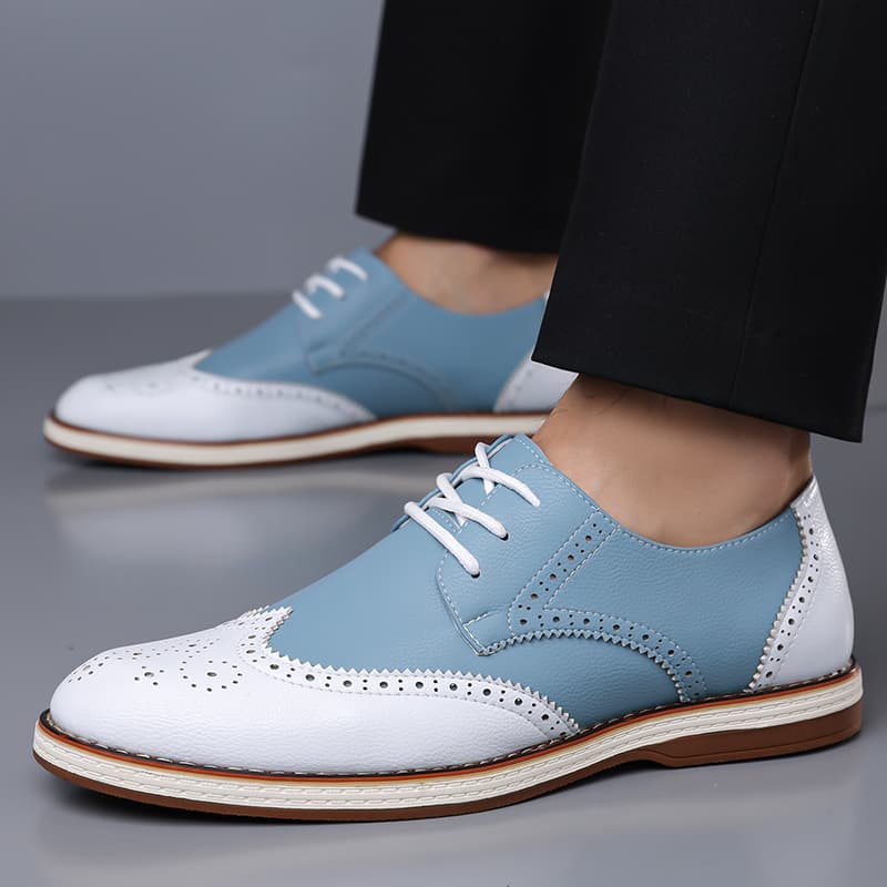 Zapatos Oxford de dos tonos en - Men Formal Wear Shoes reseña y precio