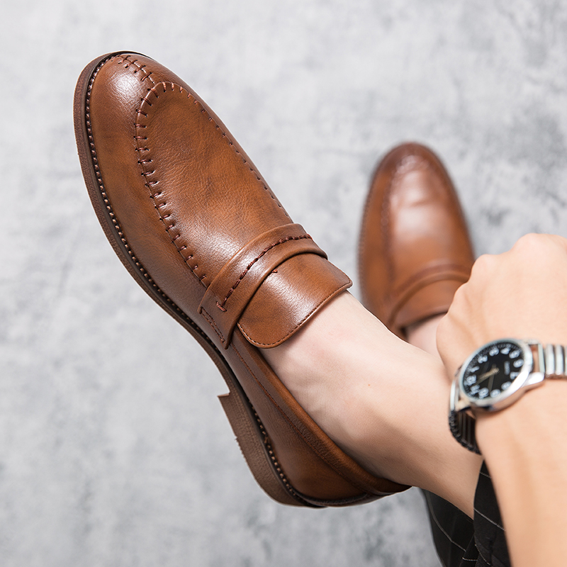 Mocasines de vestir de cuero p - Men Formal Wear Shoes reseña y precio