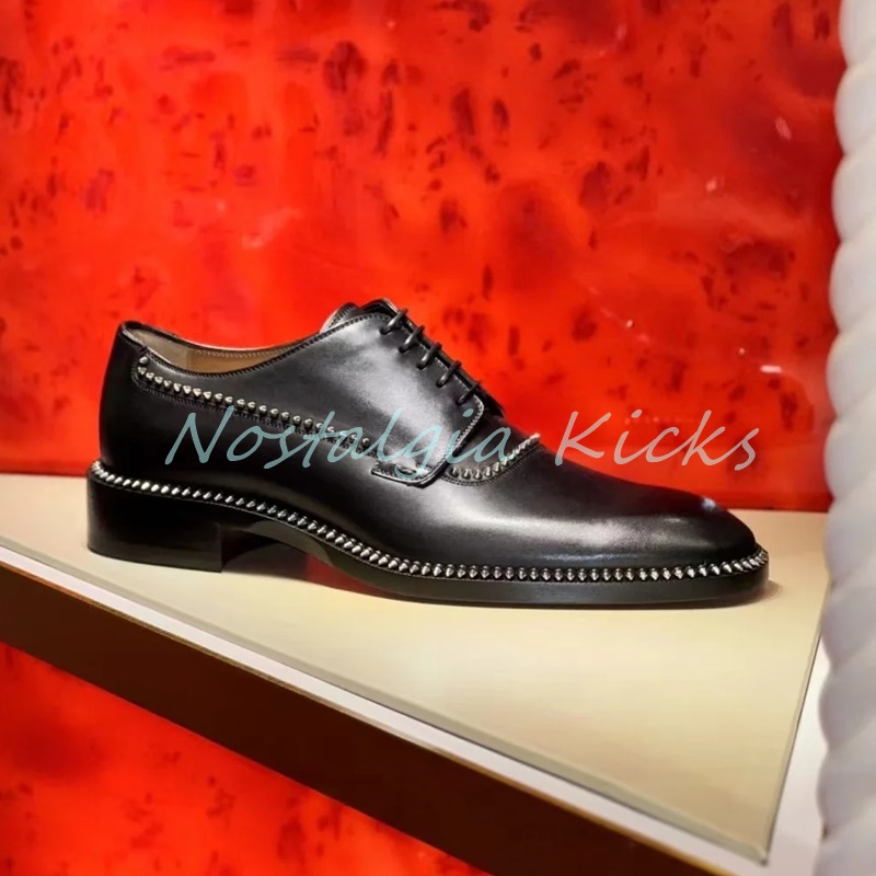 Zapatos Oxford de cuero genuin - Men'S Gothic Formal Wear reseña y precio