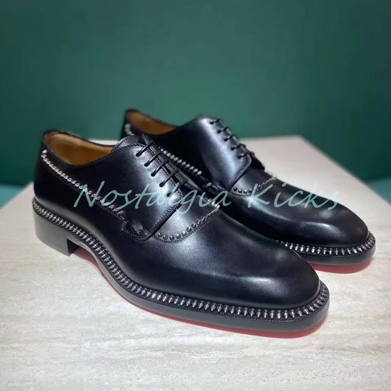Zapatos Oxford de cuero genuin - Men'S Gothic Formal Wear reseña y precio