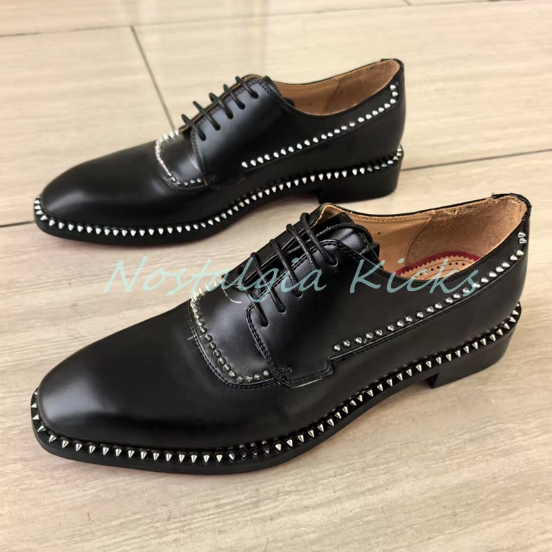 Zapatos Oxford de cuero genuin - Men'S Gothic Formal Wear reseña y precio