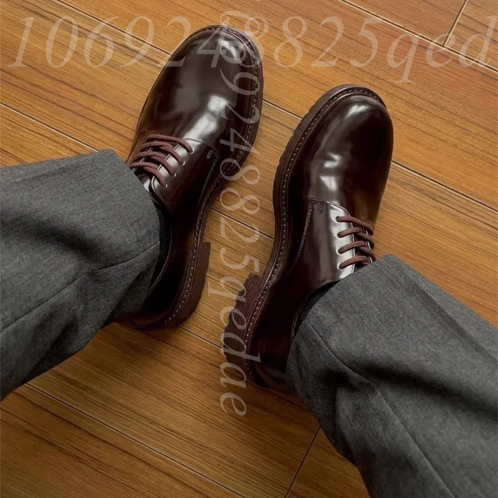 Zapatos Oxford de Encaje Hecho - Formal Men Daily Wear Footwear reseña y precio