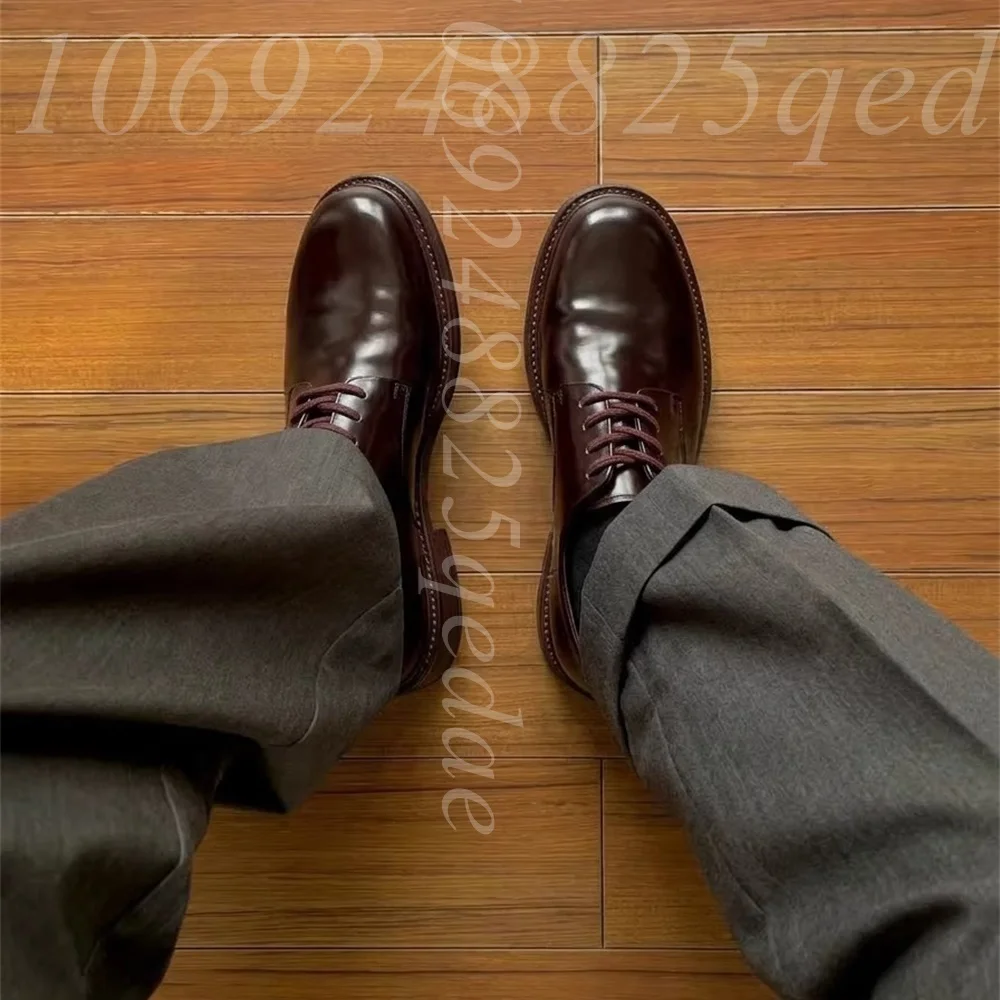 Zapatos Oxford de Encaje Hecho - Formal Men Daily Wear Footwear reseña y precio