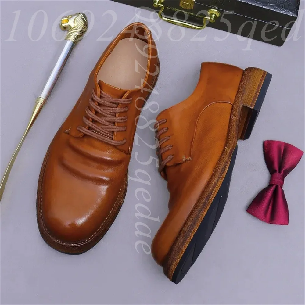 Zapatos Oxford de Encaje Hecho - Formal Men Daily Wear Footwear reseña y precio