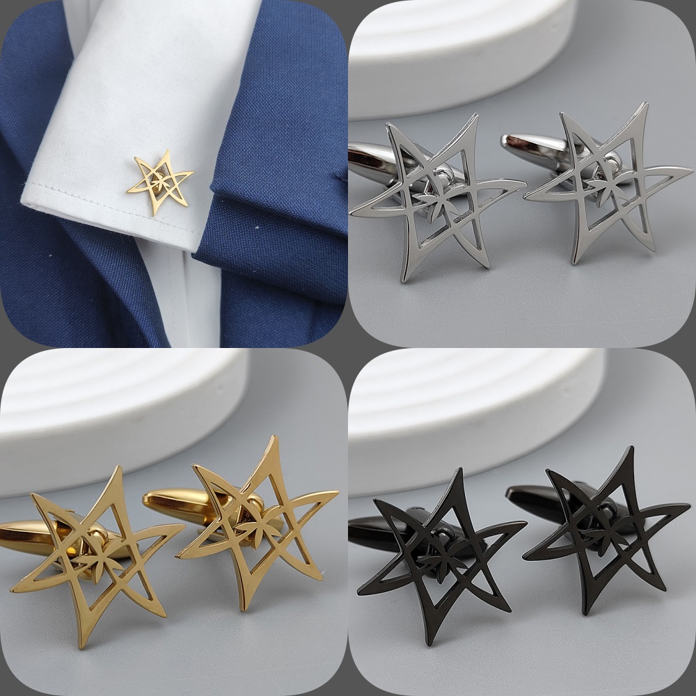 Gemelos de estrella Hexagonal  - Men'S Gothic Formal Wear reseña y precio