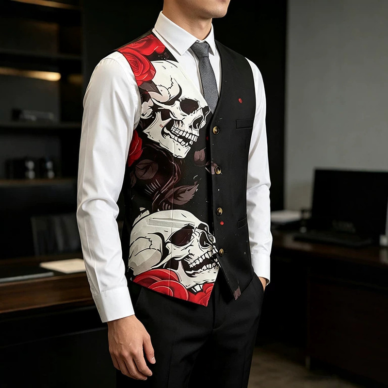 Chaleco de Traje para Hombre,  - Men'S Gothic Formal Wear reseña y precio