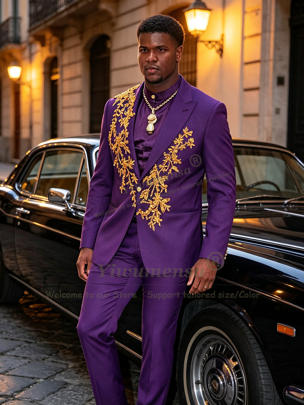 Trajes Morados de Diseño Único - Men Formal Wear Purple reseña y precio