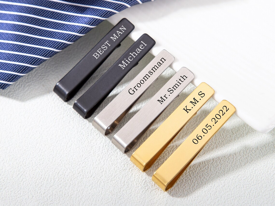 Clip de corbata personalizado  - Tie Bar Clip reseña y precio