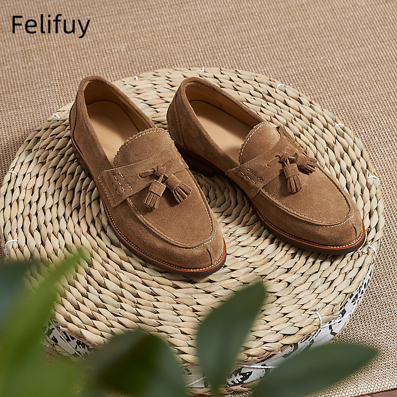 Nuevos mocasines planos marron - Men Formal Wear Shoes reseña y precio