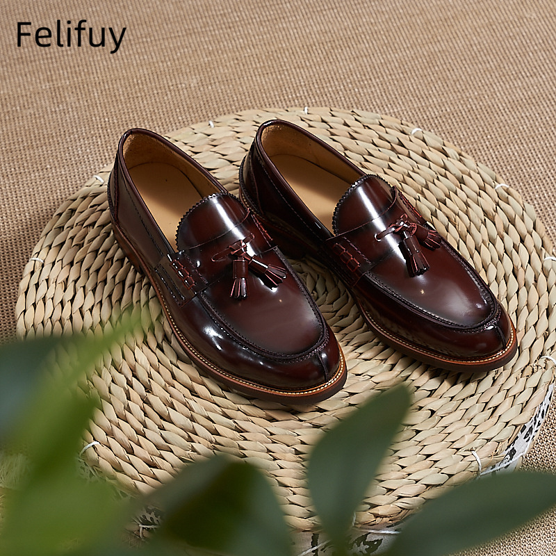 Nuevos mocasines planos marron - Men Formal Wear Shoes reseña y precio