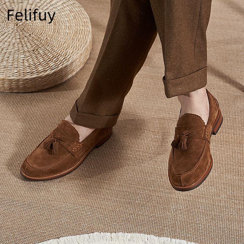 Nuevos mocasines planos marron - Men Formal Wear Shoes reseña y precio