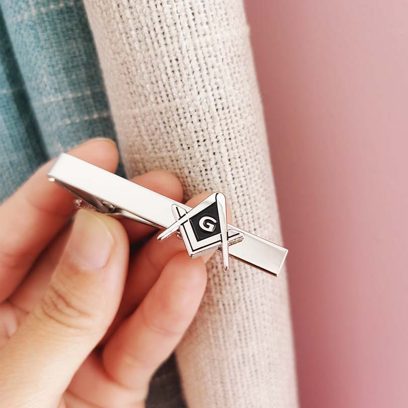 Pinza de Corbata Masónica con  - Tie Bar Clip reseña y precio