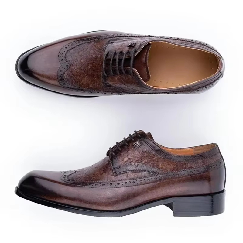 Zapatos de cuero de vaca para  - Formal Men Daily Wear Footwear reseña y precio