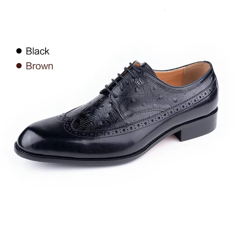 Zapatos de cuero de vaca para  - Formal Men Daily Wear Footwear reseña y precio