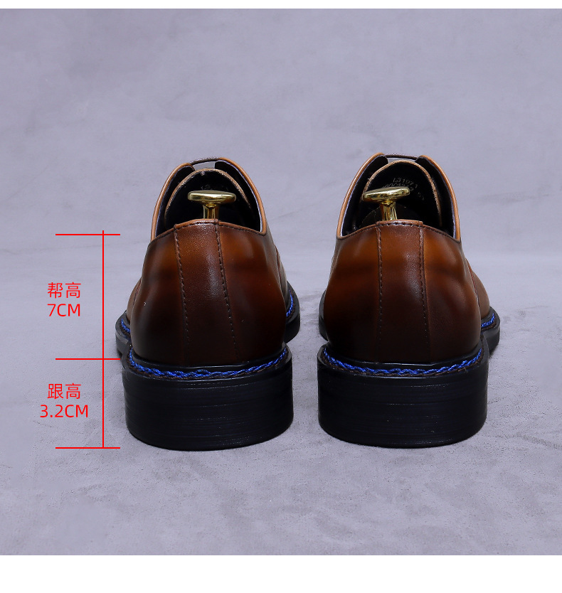 Zapatos Oxford con Punta en Cu - Formal Men Daily Wear Footwear reseña y precio