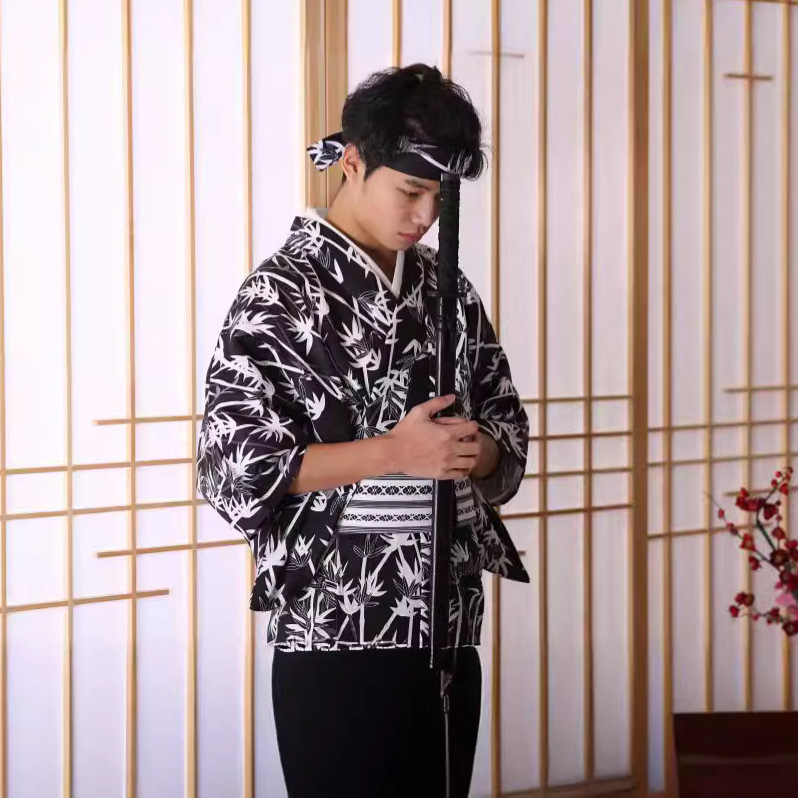 Kimono Japonés con Patrón de B - Traditional Japanese Men'S Formal Wear reseña y precio