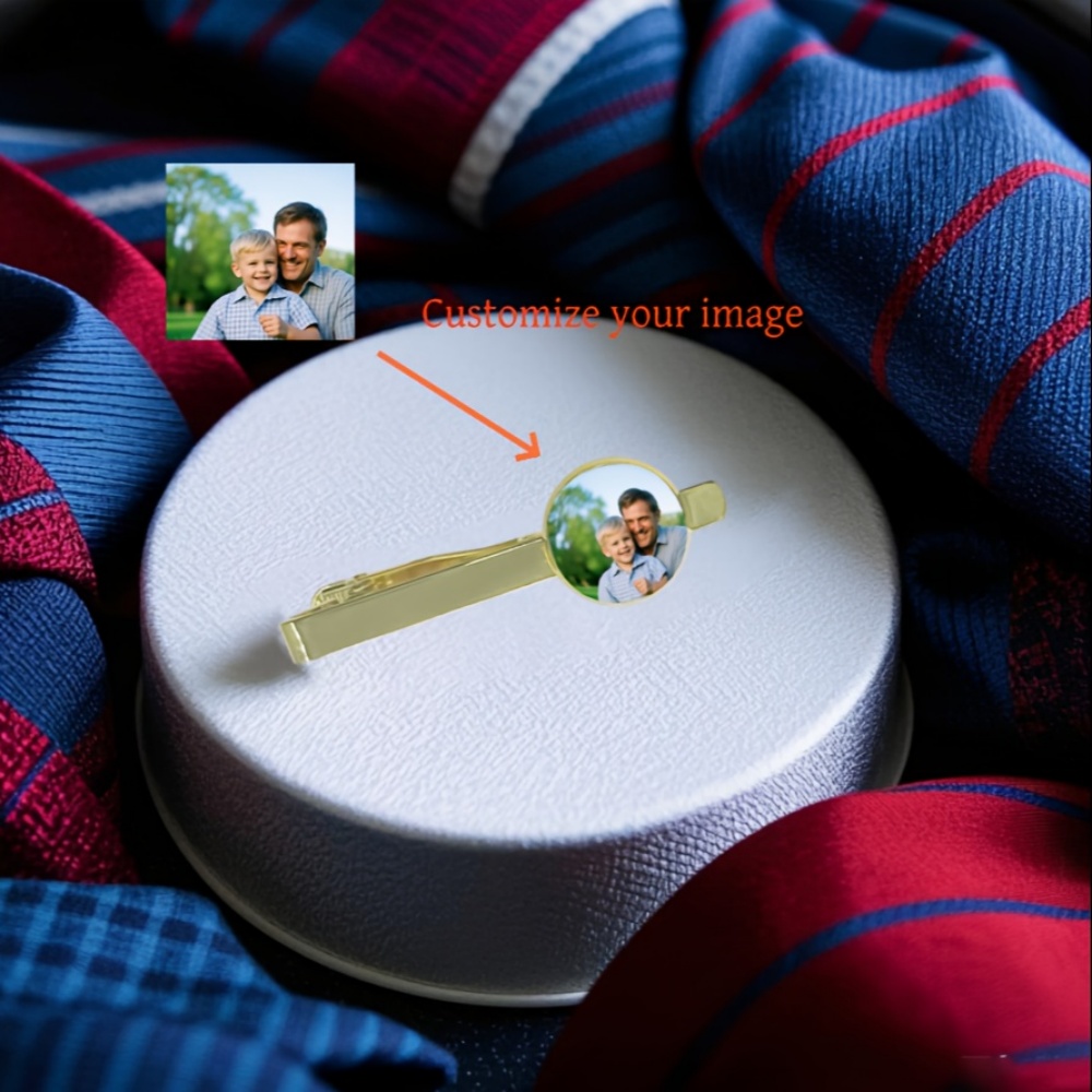 Pisacorbatas con Foto y Texto  - Tie Bar Clip reseña y precio